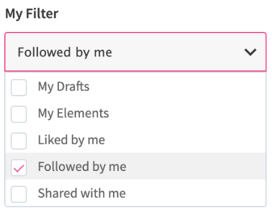 my followed elements
